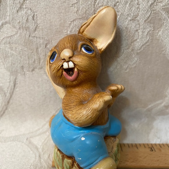 Vtg Pendelfin Stone Crafted “The Thumper” Figure Burnley England Bunny Rabbit - Picture 11 of 12